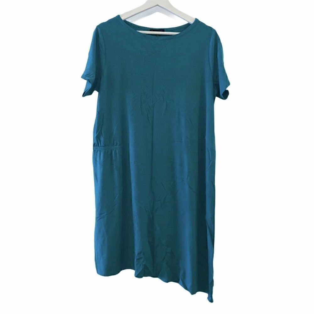 Eileen Fisher Asymmetrical Shift Dress Small NEW